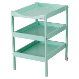 Combelle Table Ã  Langer 3 Plateaux Susie - laquÃ© vert mint